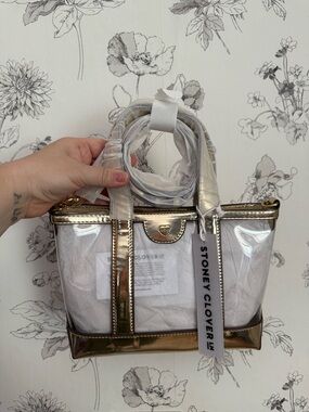 Stoney Clover Lane Clear Mini Tote Crossbody Bag